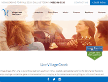Tablet Screenshot of livevillagecreek.com
